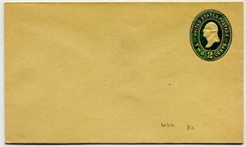 U.S. #U312 Postal Stationery Entire