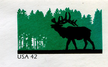 U.S. #U663a Postal Stationery Elk