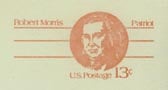 U.S. #UY34 Mint Unsevered - 13¢ Robert Morris