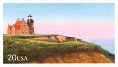 U.S. #UY42 Mint Unsevered - 20c Lighthouse