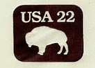 U.S. #U608 22¢ Buffalo Size 6
