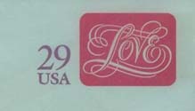 U.S. #U621 29¢ Love Size 6