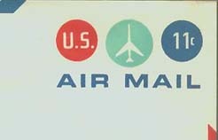 U.S. #UC43 Airliner w/bicolor border