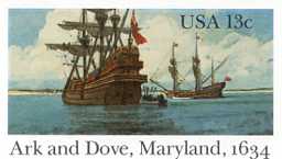 U.S. #UX101 Mint Ark and Dove, Maryland, 1634