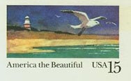 U.S. #UX132 Mint Gull and Seashore - iHobb