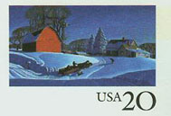 U.S. #UX241 Mint  Winter Scene