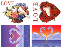 U.S. #UX279 Sheet Mint Love (Swans) issue (Set of 2 Sheets)