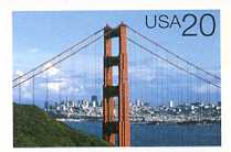 U.S. #UX282 Mint Golden Gate in Daylight