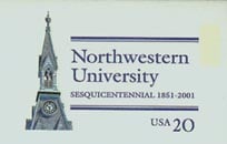 U.S. #UX363 Mint Northwestern University