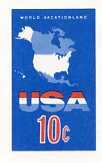 U.S. #UX59 10c Mint U.S. Map 'For International Use'