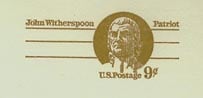 U.S. #UX69 Mint John Witherspoon - Patriot