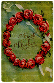 Best Wishes Vintage Postcard
