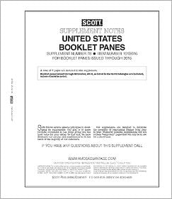 Scott U.S. Booklet Panes Supplement 2023