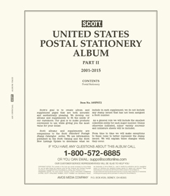 Scott Postal Stationery 2001-2015