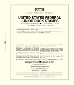 Scott US Federal Junior Duck Stamps #3 2017-2020