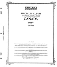 Scott Specialty Album for Canada 1996-2000 Pages