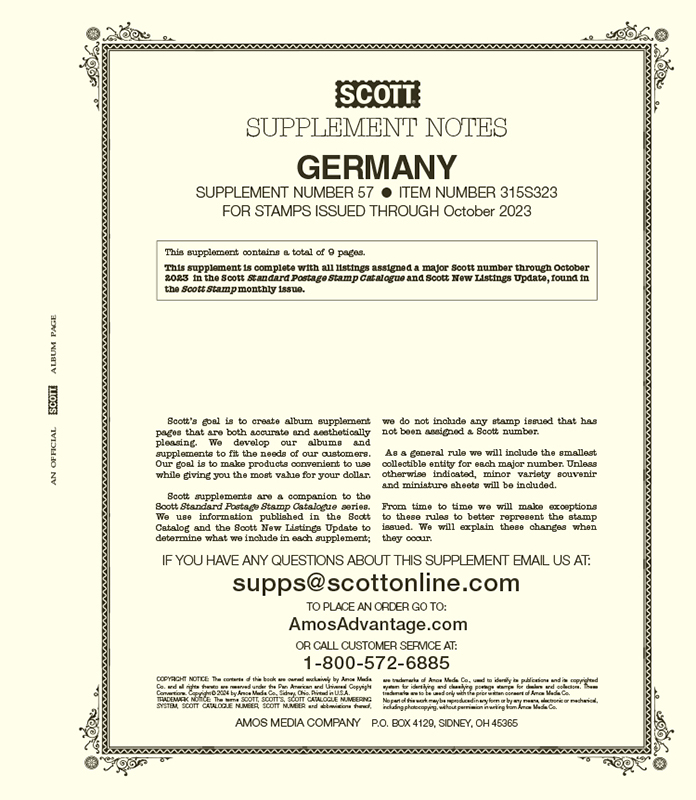 Scott Specialty Germany Supplement 2023