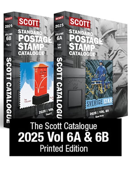 2025 Scott Standard Catalogue Volume 6  (Countries San-Z)