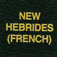 Scott NEW HEBRIDES (FRN) Binder Label