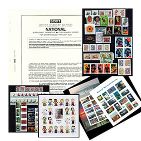 Scott National Supplement 2022 Set; Supplement, Mounts and Stamps