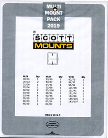 2019 Multi-Pack Mount Set - Clear