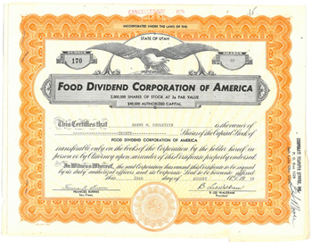 Food Dividend Corp of American