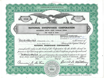 National Sweepstakes Corporation (Type I)
