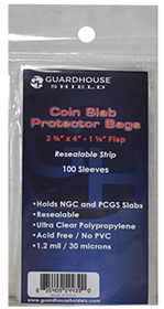 Guard House Graded Coin Slab Bag - Resealable (100)