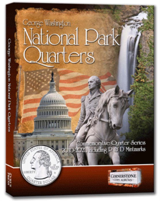 Cornerstone National Park Quarters Album 2010-2021. P&D