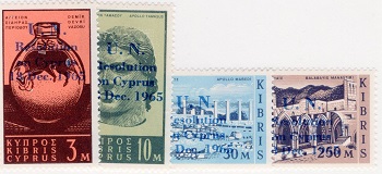 Cyprus 265-68 1966 OUPT MNH