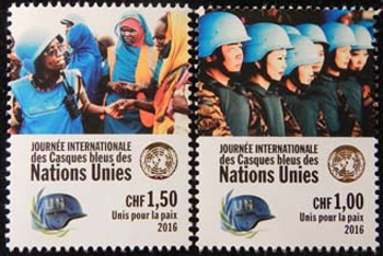 UN Geneva #619-20 Peacekeepers MNH
