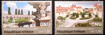 UN Geneva #625-26  World Heritage Czech Republic