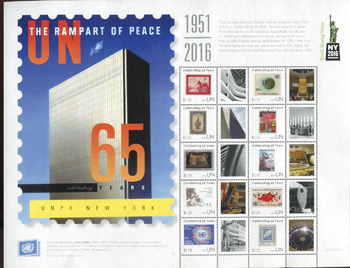 UN New York #1136 UNPA Sheet of 10