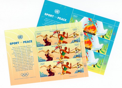 UN New York #1138a-1140a Sport for Peace Souvenir Sheets Set