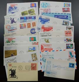 U.N. New York First Day Covers (20)