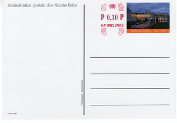 UN Geneva #UX22 Postal Card