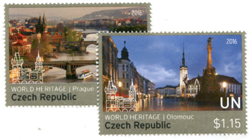 UN New York #1142-43 World Heritage Sites, Czech Republic
