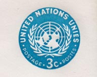 UN New York #U1 3c Mint Size 10