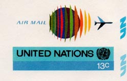 UN New York #UC11 Mint 13c Size 10