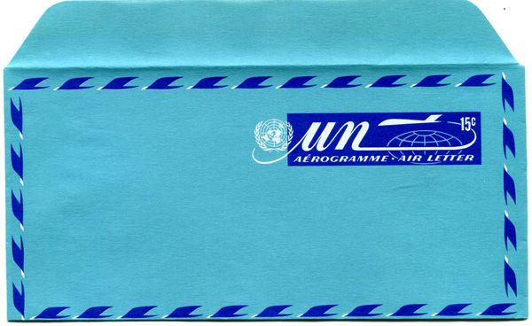 UN New York #UC9 Lettersheet