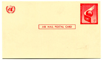 UN New York #UXC3 PostalCard