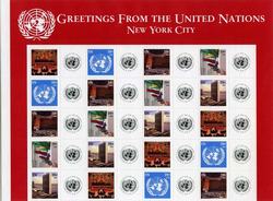 UN New York #898-902 U.N. New York Greetings