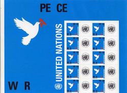 UN New York #912 Dove Between War and Peace