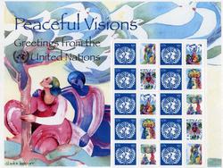 UN New York #931 Peaceful Visions pane