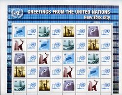 UN New York #982-86 New York Greetings pane
