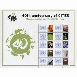 UN New York #1054 CITES Anniversary Pane of 10