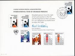 UN Intl Year of Disabled Persons-Geneva Cds