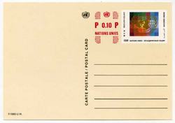 UN Geneva #UX9 Postal Card