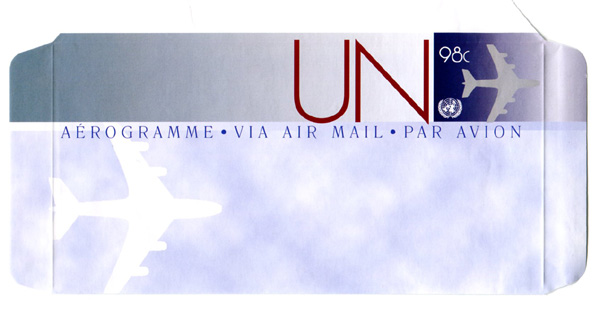 UN New York #UC29 Aerogramme 98c