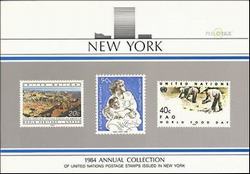 U.N. New York Folder 1984